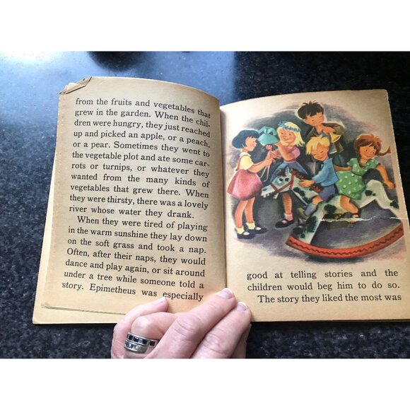 Vtg 1945 "Pandora" Children's Book A Sturdibilt Book Retold Mary Patric Sam Lowe - Picture 4 of 10